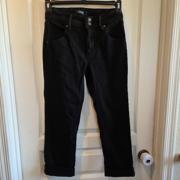 Hudson Jeans Denim - Hudson Jeans Straight Stretch Denim Jean Sz 4 Flap Pocket Slim Fit Mid-Rise Crop